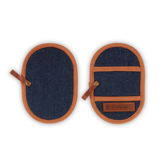 Le Creuset Fingergrip Pot Holder Set Of 2 - Denim